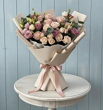 Букет цветов из:  Розы и Лизиантусы #REPLACE_PRED# Мраково Кугарчинский район