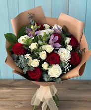 Букет цветов из:  Розы и Альстромерии в Мраково Кугарчинский район