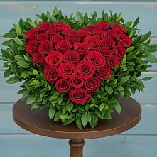 Цветочная композиция из Розы в виде сердца в Мраково Кугарчинский район