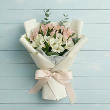 Букет цветов из:  Альстромерии в Мраково Кугарчинский район
