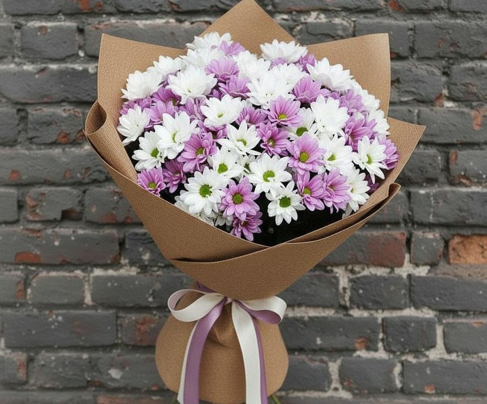 Букет цветов из: Хризантемы в Мраково Кугарчинский район