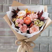 Букет цветов из:  Гвоздики, Хризантемы и Розы в Мраково Кугарчинский район