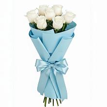 Букет 7 белых роз Проуд #REPLACE_PRED# Мраково Кугарчинский район