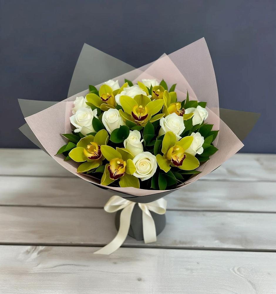 Букет цветов из: Орхидеи и Розы в Мраково Кугарчинский район