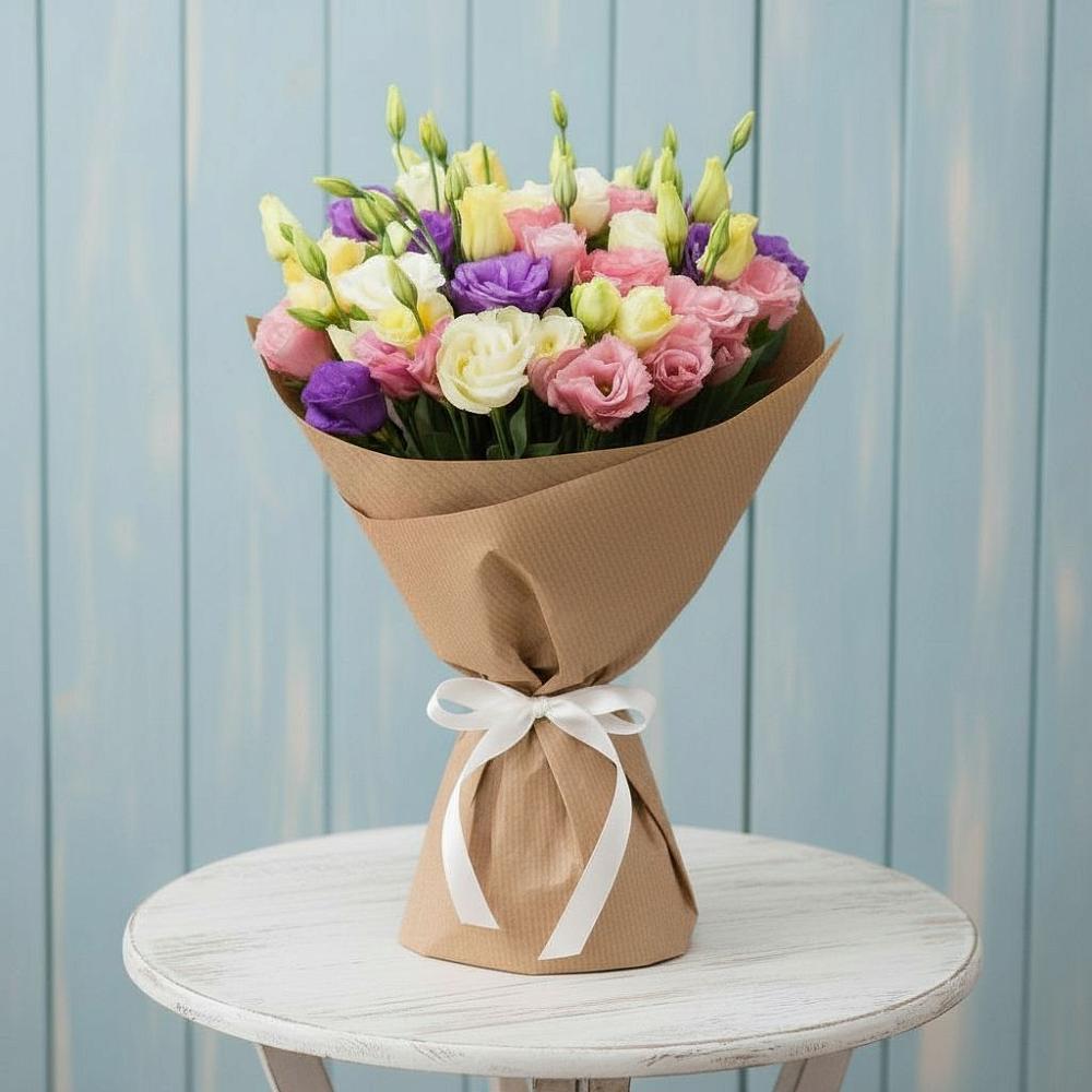 Букет цветов из: Лизиантусы в Мраково Кугарчинский район