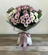 Букет цветов из:  Хризантемы и Розы в Мраково Кугарчинский район