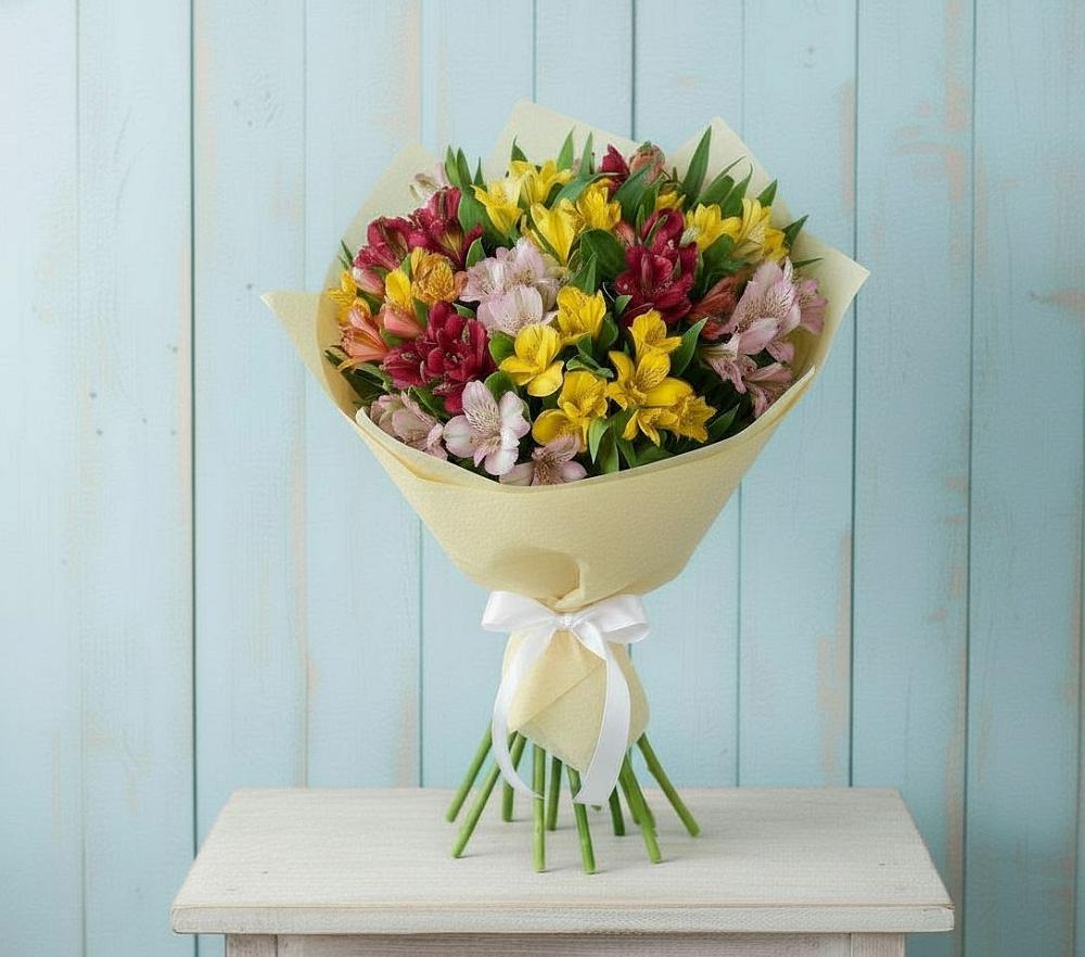 Букет цветов из: Альстромерии в Мраково Кугарчинский район