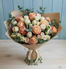 Букет цветов из:  Альстромерии и Розы #REPLACE_PRED# Мраково Кугарчинский район