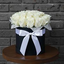 Цветочная композиция из Розы в шляпной коробке в Мраково Кугарчинский район